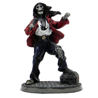 Rock Star Skeleton Vocalist Small Aquarium Ornament Rock Star Skeleton Vocalist Small Aquarium Ornament
