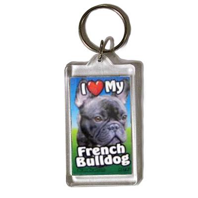 Plastic Keyring French Bulldog