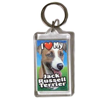 Plastic Keyring Jack Russel Terrier