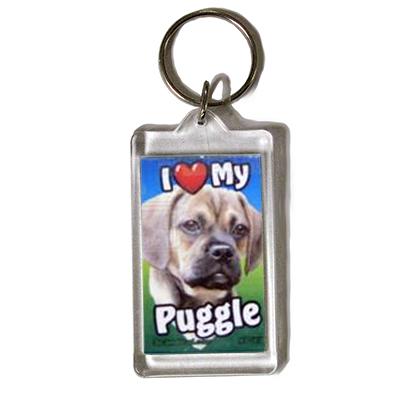 Plastic Keyring Puggle