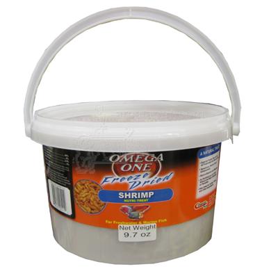 Omega One Freeze-Dried Shrimp Fish Food 9.7 ounce