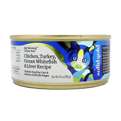 Solid Gold Turkey, White Fish & Liver Canned Cat Food ea Solid Gold Turkey, White Fish & Liver Canned Cat Food ea