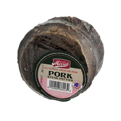 Merrick Pork Steak Patty Dog Treat 5ct Merrick Pork Steak Patty Dog Treat 5ct