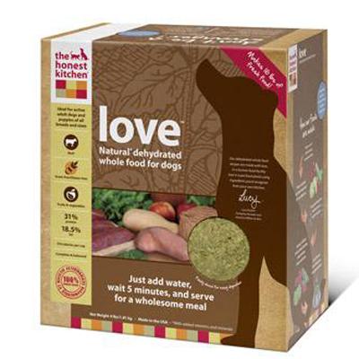 Honest Kitchen Love Dehydrated RAW Dog Food 10lb Honest Kitchen Love Dehydrated RAW Dog Food 10lb