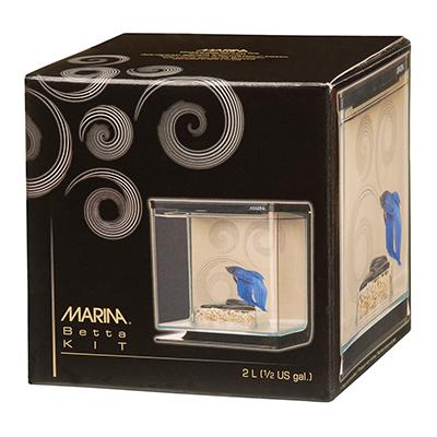 Marina Black and Tan Betta Aquarium Kit Marina Black and Tan Betta Aquarium Kit