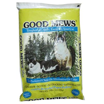 Good Mews Recycled Paper Cat Litter 25 lb Good Mews Recycled Paper Cat Litter 25 lb