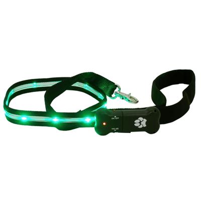 Visiglo Black LED Illuminated Dog Leash 4 Foot Visiglo Black LED Illuminated Dog Leash 4 Foot