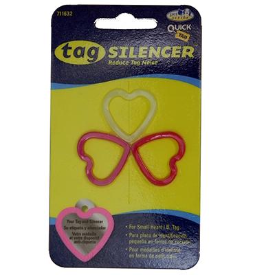Tag Silencer Small Heart Dog Tag Accessory 3 Pack Tag Silencer Small Heart Dog Tag Accessory 3 Pack