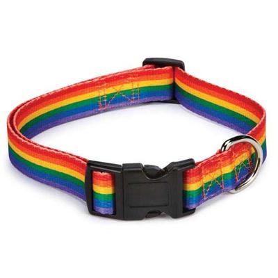 Rainbow Pride Adjustable Dog Collar 14 to 20-inch Rainbow Pride Adjustable Dog Collar 14 to 20-inch