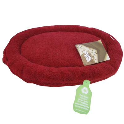 West Paw Nature Nap Red Cat and Small Dog Oval Pet Bed West Paw Nature Nap Red Cat and Small Dog Oval Pet Bed