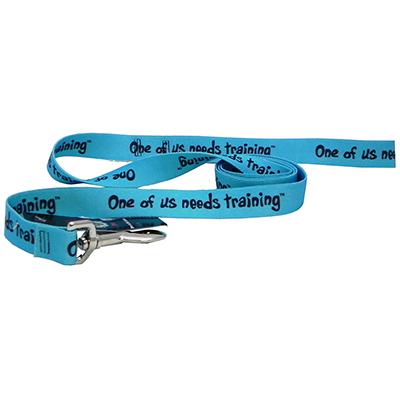 Printed Dog Leash 5-foot x 1inch One of us needs training Printed Dog Leash 5-foot x 1inch One of us needs training