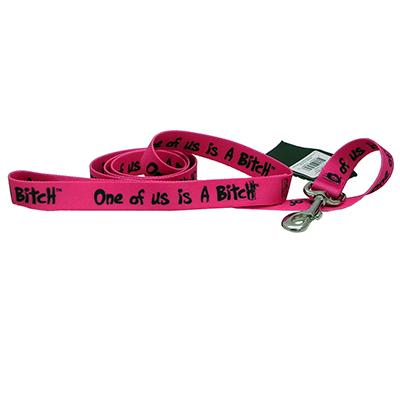 Printed Dog Leash 5-foot x 3/4-inch One of us is a Bitch Printed Dog Leash 5-foot x 3/4-inch One of us is a Bitch