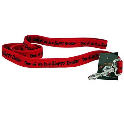 Printed Dog Leash 5-foot x 3/4-inch One of...sloppy drinker Printed Dog Leash 5-foot x 3/4-inch One of...sloppy drinker