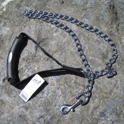 Chain Lead 4ft with Grip Handle 4.0mm links Dog Leash