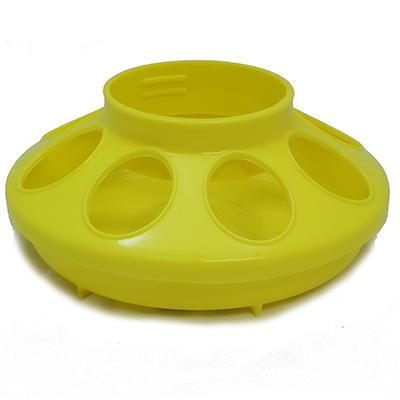 Plastic Mason Jar Baby Chick Feeder Base Yellow Plastic Mason Jar Baby Chick Feeder Base Yellow