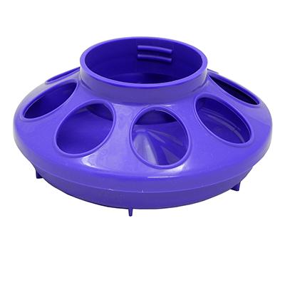 Plastic Mason Jar Baby Chick Feeder Base Purple Plastic Mason Jar Baby Chick Feeder Base Purple