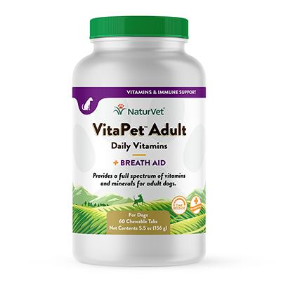 NaturVet VitaPet Adult Dog Time Release Multi-Vitamin 60ct. NaturVet VitaPet Adult Dog Time Release Multi-Vitamin 60ct.