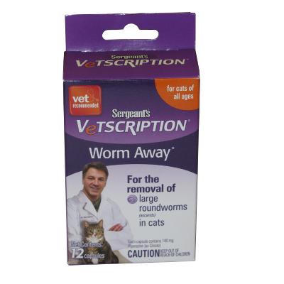 Worm-Away Round Worm Remedy for Cats 12-Capsule Worm-Away Round Worm Remedy for Cats 12-Capsule
