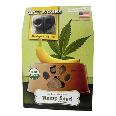 Wet Noses Hemp Seed & Banana Organic Dog Biscuit 14-oz. Wet Noses Hemp Seed & Banana Organic Dog Biscuit 14-oz.