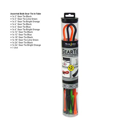 Gear Tie Reusable Twist Tie 12 Tie Assortment Gear Tie Reusable Twist Tie 12 Tie Assortment
