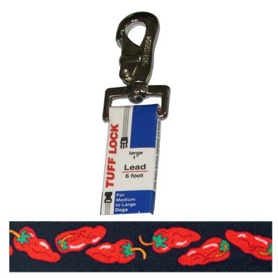 Tuff-Lock Large Chilis Nylon Leash 1 Tuff-Lock Large Chilis Nylon Leash 1