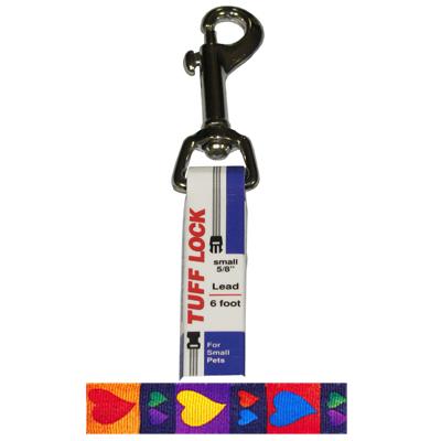 Tuff-Lock Small Hearts Nylon Leash 5/8 Tuff-Lock Small Hearts Nylon Leash 5/8