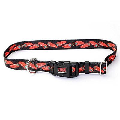 Tuff-Lock XSmall Chili Adjustable Nylon Dog Collar Tuff-Lock XSmall Chili Adjustable Nylon Dog Collar