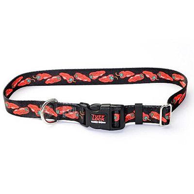 Tuff-Lock Small Chili Adjustable Nylon Dog Collar Tuff-Lock Small Chili Adjustable Nylon Dog Collar