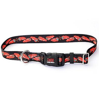 Tuff-Lock Medium Chili Adjustable Nylon Dog Collar Tuff-Lock Medium Chili Adjustable Nylon Dog Collar