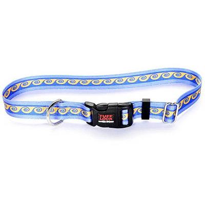 Tuff-Lock Large Waves Adjustable Nylon Dog Collar Tuff-Lock Large Waves Adjustable Nylon Dog Collar