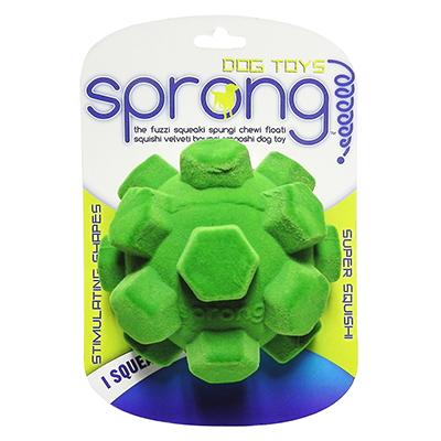 Sprong Large Hex Ball Floating Squishi Velveti Plush Dog Toy Sprong Large Hex Ball Floating Squishi Velveti Plush Dog Toy
