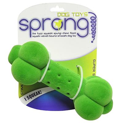 Sprong Bumpy Bone Floating Squishi Velveti Plush Dog Toy Sprong Bumpy Bone Floating Squishi Velveti Plush Dog Toy