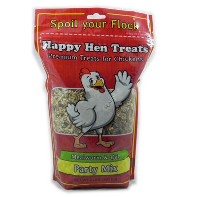 Happy Hen Mealworm and Oat Party Mix Chicken Treat 2Lb. Happy Hen Mealworm and Oat Party Mix Chicken Treat 2Lb.