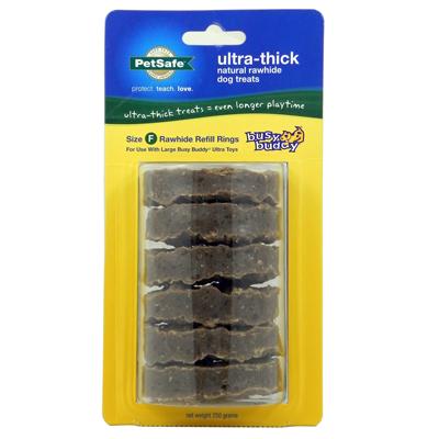 Busy Buddy Ultra Rawhide Treat Rings Large Size F Busy Buddy Ultra Rawhide Treat Rings Large Size F
