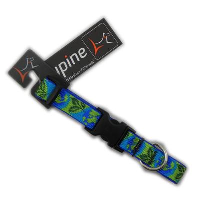 Dog Collar Adjustable Nylon Earth Day 9-14 3/4 inch wide Dog Collar Adjustable Nylon Earth Day 9-14 3/4 inch wide