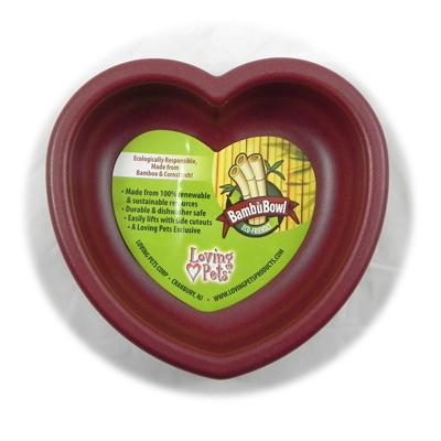 Bamboo Cat Dish Cabernet Color Bamboo Cat Dish Cabernet Color