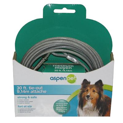 Cider Mill Cable 30 foot Medium Dog Tie-out Cider Mill Cable 30 foot Medium Dog Tie-out