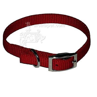 Nylon Dog Collar 5/8 inch Red 18-inch Nylon Dog Collar 5/8 inch Red 18-inch