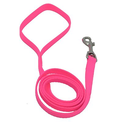 Nylon Dog Leash 5/8-inch x 4 foot Neon Pink Nylon Dog Leash 5/8-inch x 4 foot Neon Pink