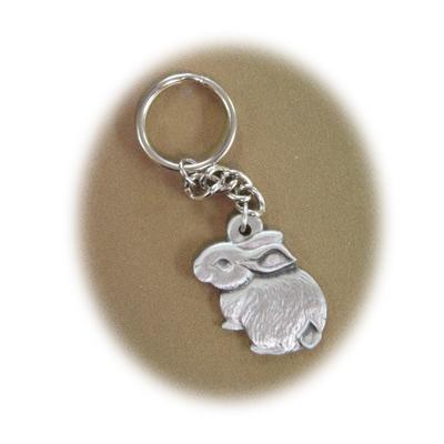 Pewter Key Chain I Love Bunnies Pewter Key Chain I Love Bunnies