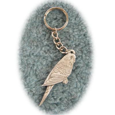 Pewter Key Chain I Love Parakeets Pewter Key Chain I Love Parakeets