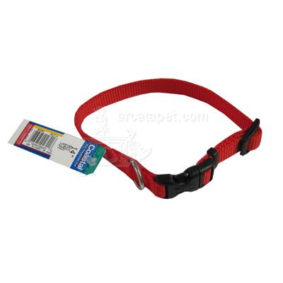 Nylon Dog Collar Adjustable 5/8-inch Red Nylon Dog Collar Adjustable 5/8-inch Red