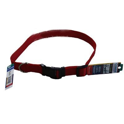 Nylon Dog Collar Adjustable 1-inch Red Nylon Dog Collar Adjustable 1-inch Red