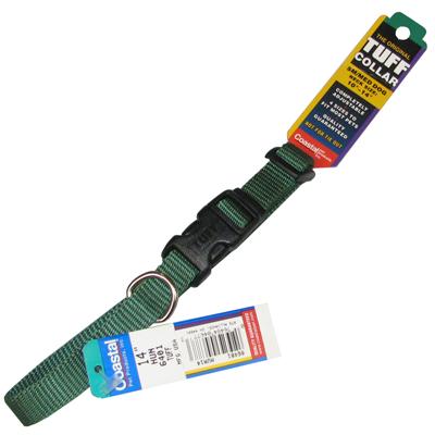 Nylon Dog Collar Adjustable 5/8-inch Green Nylon Dog Collar Adjustable 5/8-inch Green