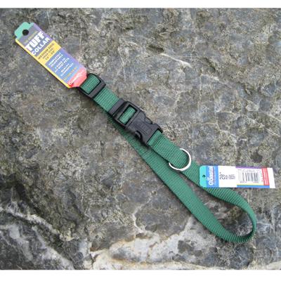 Nylon Dog Collar Adjustable 3/4-inch Green Nylon Dog Collar Adjustable 3/4-inch Green