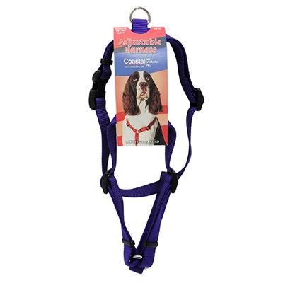 Adjustable Medium Dog Harness 3/4-inch Purple Nylon Adjustable Medium Dog Harness 3/4-inch Purple Nylon