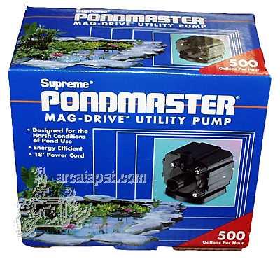 Supreme Pondmaster Mag-Drive Utility Pond Pump 500 gph