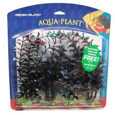 Family Pack Black Pearl Plastic Aquarium Plant Family Pack Black Pearl Plastic Aquarium Plant