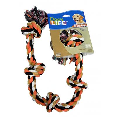 Rope Tug 5-Knot Color Monster Dog Toy Rope Tug 5-Knot Color Monster Dog Toy