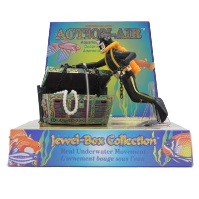 Penn Plax Action Treasure Diver Aquarium Ornament Penn Plax Action Treasure Diver Aquarium Ornament